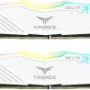 TEAMGROUP T-Force Delta RGB DDR4 32GB (2x16GB) 3600MHz (PC4-28800) CL18 Desktop Gaming Memory Module Ram White - TF4D432G3600HC18JDC01
