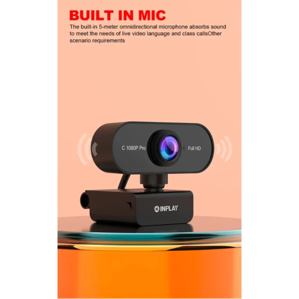 Inplay C1080P-Pro 1080p FHD Webcam