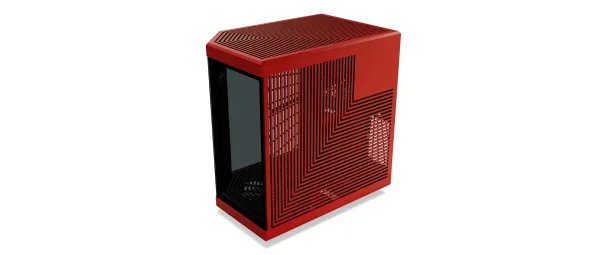 HYTE Y70 Touch Infinite Dual Chamber Panoramic TG Mid-Tower ATX Computer Gaming Case - Black Cherry