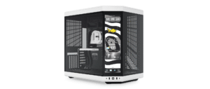 HYTE Y70 Touch Infinite Dual Chamber Panoramic TG Mid-Tower ATX Computer Gaming Case - Panda (White Black)