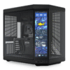 HYTE Y70 Touch Infinite Dual Chamber Panoramic TG Mid-Tower ATX Computer Gaming Case - Pitch Black