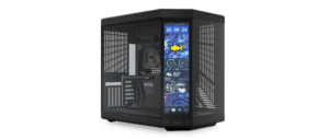 HYTE Y70 Touch Infinite Dual Chamber Panoramic TG Mid-Tower ATX Computer Gaming Case - Pitch Black