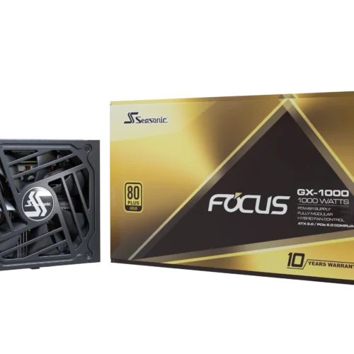 Seasonic Focus V3 GX-1000 1000W 80+ Gold ATX 3.0 & PCIe 5.0 Ready Full-Modular Power Supply 10 Year Warranty - SSR-1000FX3