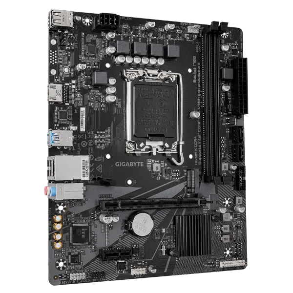 Gigabyte H610M K Intel LGA 1700 DDR4 M.2 Motherboard Supports 12th, 13th, and 14th Gen