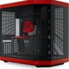 HYTE Y70 Dual Chamber Panoramic TG Mid-Tower ATX Computer Gaming Case - Cherry Black/Red