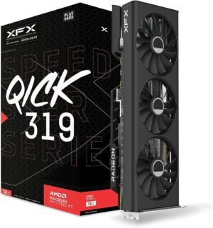 XFX Speedster QICK 319 Radeon RX 7700 XT 12 GB GDDR6 Black Edition Graphics Card - RX-77TQICKB9