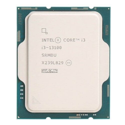 Intel 13th Gen Core i3 i3-13100 12M Cache, up to 4.50 GHz 4-core 8-threads Tray Type Desktop Processor with Cooler