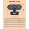 Inplay C1080P-Pro 1080p FHD Webcam