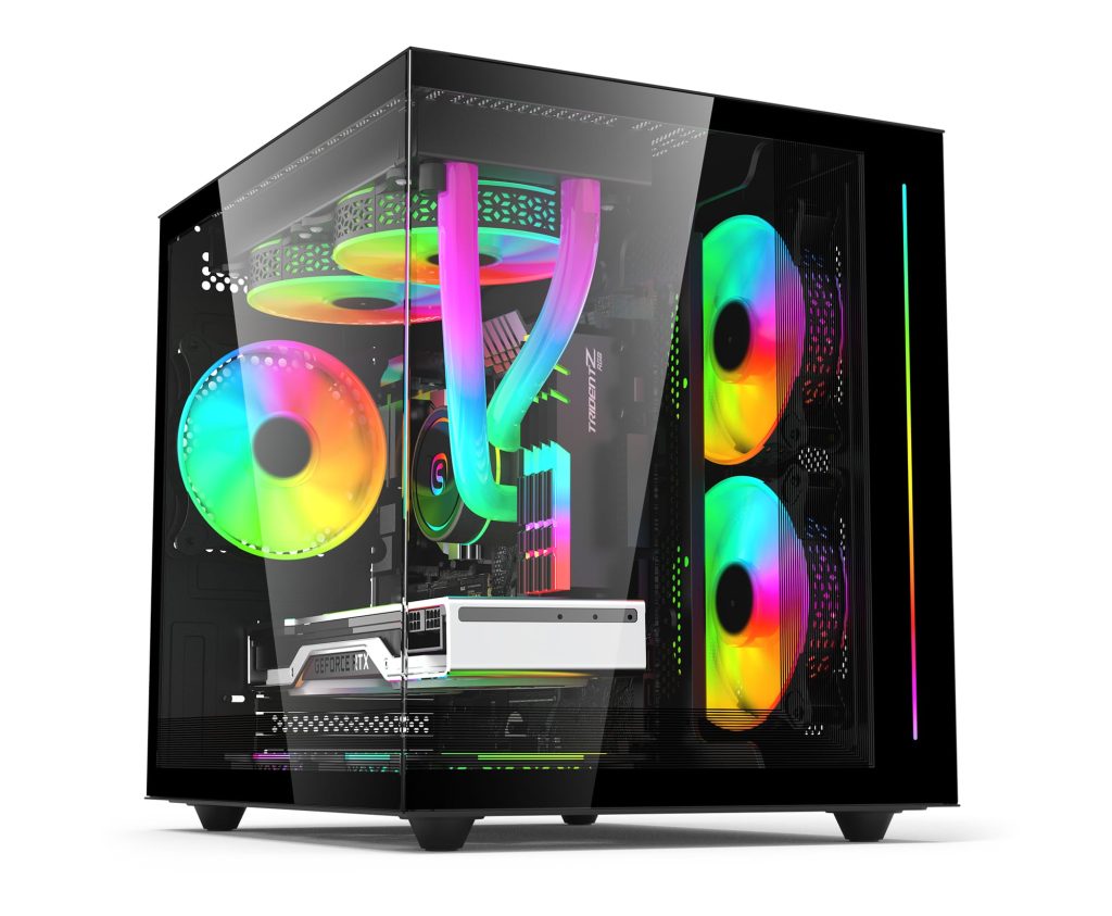 PowerLogic Blakiston TG Micro-ATX PC Case - Black