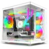 PowerLogic Blakiston TG Micro-ATX PC Case - White