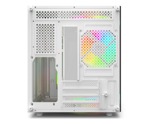 PowerLogic Blakiston TG Micro-ATX PC Case - White