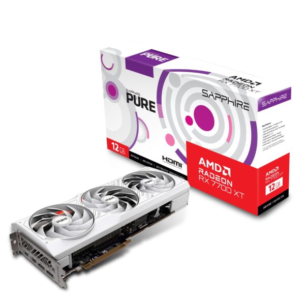 Sapphire Pure AMD Radeon RX 7700 XT Gaming Graphics Card with 12GB GDDR6, AMD RDNA 3 - SPR-11335-03-20G