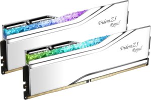 G.Skill Trident Royal DDR5 RAM 6400 MT/s CL32 1.40V Intel XMP 64GB (2x32GB) Desktop Memory - F5-6400J3239G32GX2-TR5S