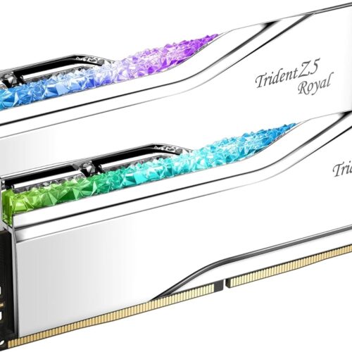 G.Skill Trident Royal DDR5 RAM 6400 MT/s CL32 1.40V Intel XMP 32GB (2x16GB) Desktop Memory - F5-6400J3239G16GX2-TR5S