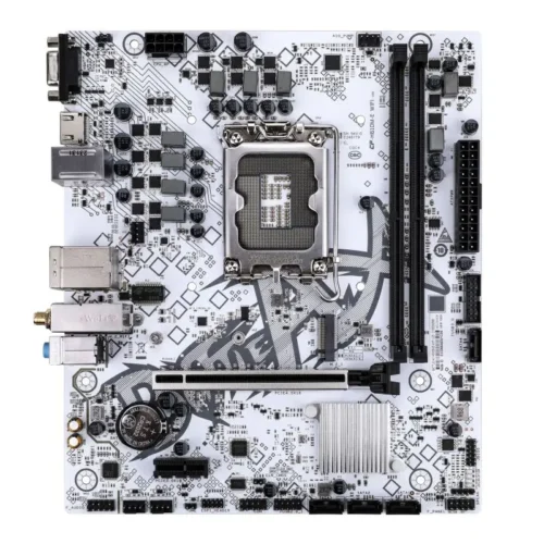 Colorful Battle-AX H610M-E V20 Wi-Fi 5 Bluetooth 4.2 DDR4 White Intel 12th/13th/14th Gen LGA1700 Socket Motherboard