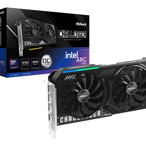 Asrock Intel Arc B580 Challenger 12GB 192-bit GDDR6 OC Graphics Card - B580 CL 12GO