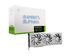 MSI Nvidia GeForce RTX 4070 Ti Gaming X Slim White 12G 192-bit 12GB GDDR6X Graphics Card