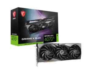 MSI Nvidia GeForce RTX 4070 Ti GAMING X SLIM 12G 192-bit 12GB GDDR6X Graphics Card