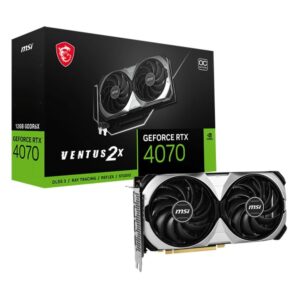 MSI Nvidia GeForce RTX 4070 VENTUS 2X E 12G OC 192-bit 12GB GDDR6X Graphics Card