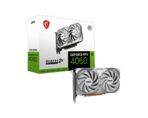 MSI RTX 4060 Ventus 2X White OC 128-bit 8GB GDDR6 Graphics Card