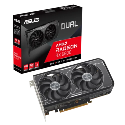 ASUS Dual AMD Radeon RX 6600 8GB V3 128-BIT GDDR6 Gaming Graphics Card