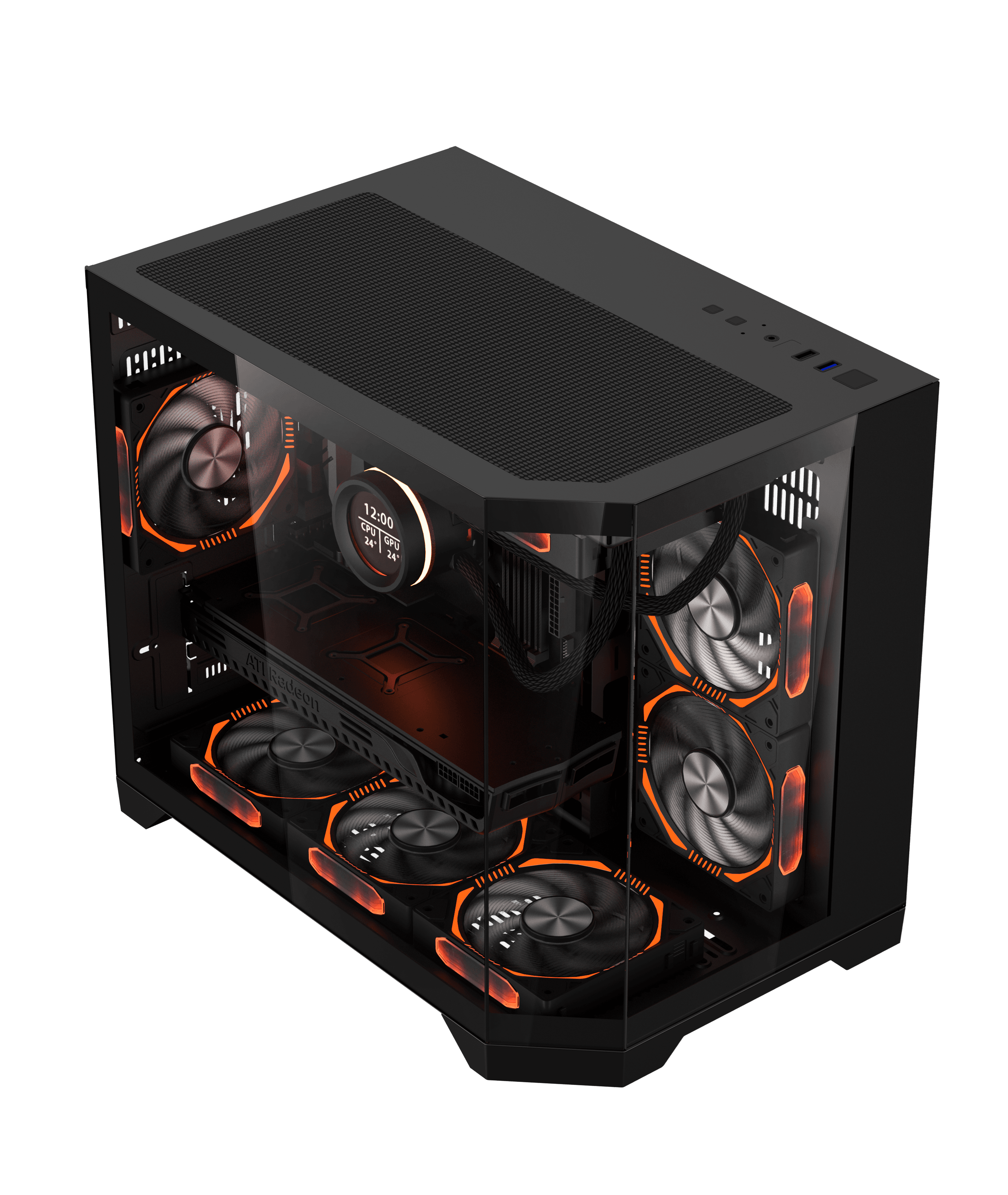 Netcodex.ph: Coolman Spectra Micro-ATX Black PC Case with 3-Sided HD ...