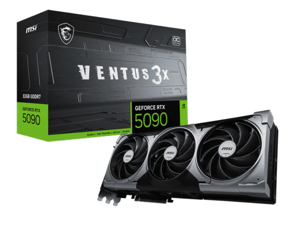 MSI NVIDIA GeForce RTX 5090 32G Ventus 3X OC GDDR7 512-bit Blackwell Architecture Graphics Card