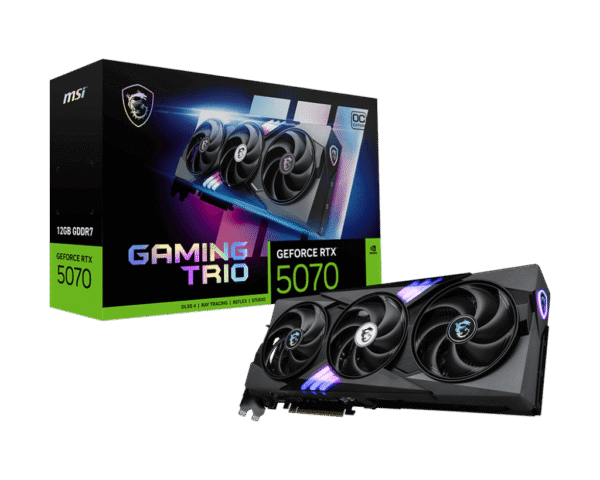 MSI GeForce RTX 5070 12G GAMING TRIO OC GDDR7 192-bit PCIe 5.0 Graphics Card