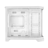 Coolman Spectra Micro-ATX White PC Case with 3-Sided HD Glass Panels