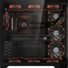 Coolman Spectra Luxe ATX Black PC Case with 3-Sided HD Glass Panels