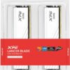 Adata XPG Lancer Blade RGB DDR5-6000 CL34 32GB (2x16GB) w/ Heatsink Memory Kit - White - AD-AX5U6000C3416G-DTLABRWH-BOX