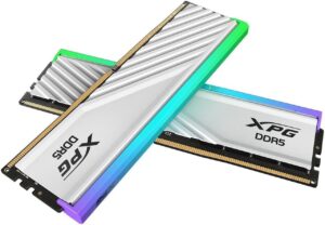 Adata XPG Lancer Blade RGB DDR5-6400 CL32 32GB (2x16GB) w/ Heatsink Memory Kit - White - AD-AX5U6400C3216G-DTLABRWH-BOX