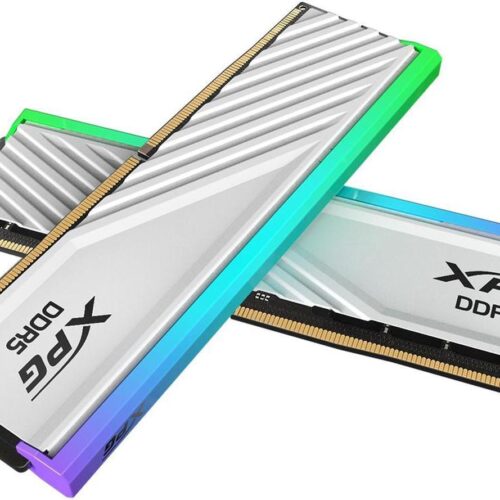 Adata XPG Lancer Blade RGB DDR5-6400 CL32 32GB (2x16GB) w/ Heatsink Memory Kit - White - AD-AX5U6400C3216G-DTLABRWH-BOX