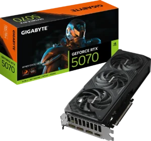 Gigabyte GeForce RTX 5070 WINDFORCE OC SFF 12G GDDR7 Graphics Card, 192-bit, PCI-E 5.0 - GV-N5070WF3OC-12GD