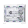 Coolman Spectra Micro-ATX White PC Case with 3-Sided HD Glass Panels