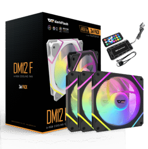 Darkflash DM12F 3-in-1 A-RGB Case Fans (Black)