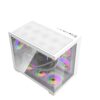 Darkflash C285MP V2 White Micro-ATX/ITX PC Case with Tempered Glass Panel