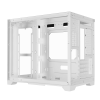 Coolman Spectra Micro-ATX White PC Case with 3-Sided HD Glass Panels