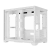 Coolman Spectra Micro-ATX White PC Case with 3-Sided HD Glass Panels