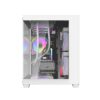 Darkflash C285MP V2 White Micro-ATX/ITX PC Case with Tempered Glass Panel