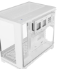 Coolman Spectra Micro-ATX White PC Case with 3-Sided HD Glass Panels