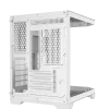 Coolman Spectra Micro-ATX White PC Case with 3-Sided HD Glass Panels