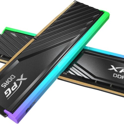 Adata XPG Lancer Blade RGB DDR5-6400 CL32 32GB (2x16GB) w/ Heatsink Memory Kit - Black - AD-AX5U6400C3216G-DTLABRBK-BOX