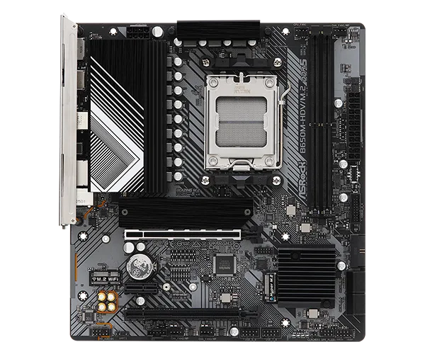 ASRock B650M-HDV M.2 Micro ATX Motherboard 3 ASRock B650M-HDV/M.2 Micro ATX Motherboard w/ AM5 Socket, DDR5 Memory Compatibility