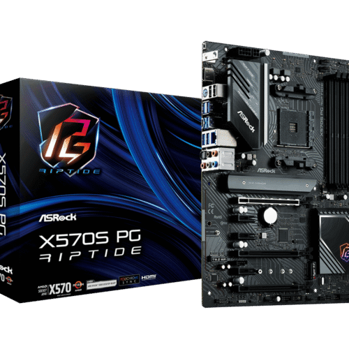 ASRock X570S PG Riptide ATX Motherboard w/ AM4 Socket, DDR4 Support & PCIe 4.0