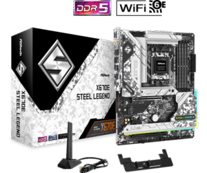 ASRock X670E Steel Legend WiFi ATX Motherboard w/ AM5 Socket, DDR5 & PCIe 5.0 Support