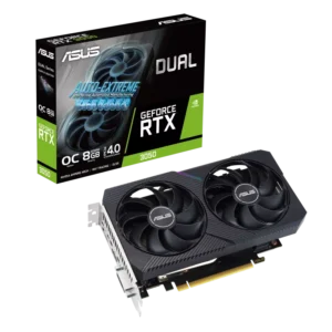 ASUS DUAL GeForce RTX 3050 V2 OC Edition 8GB GDDR6 Graphics Card - DUAL-RTX3050-O8G-V2