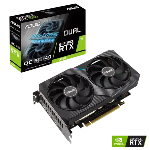 ASUS DUAL GeForce RTX 3060 V2 OC Edition 12GB GDDR6 Graphics Card - DUAL-RTX3060-O12G-V2