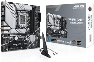 ASUS PRIME B760M-A WIFI Motherboard ASUS PRIME B760M-A WIFI Motherboard, Intel B760 Chipset, LGA 1700 Socket, Micro-ATX Form Factor - PRIME B760M-A WIFI