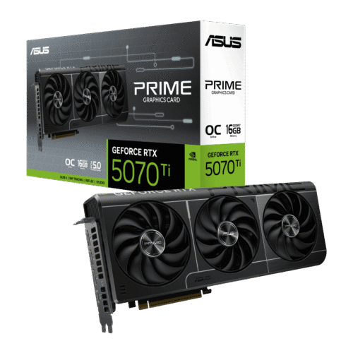 ASUS PRIME GeForce RTX 5070 Ti 16GB GDDR7 OC Edition Graphics Card - PRIME-RTX5070TI-O16G